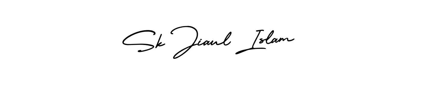 Similarly AmerikaSignatureDemo-Regular is the best handwritten signature design. Signature creator online .You can use it as an online autograph creator for name Sk Jiaul Islam. Sk Jiaul Islam signature style 3 images and pictures png