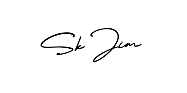 Also You can easily find your signature by using the search form. We will create Sk Jim name handwritten signature images for you free of cost using AmerikaSignatureDemo-Regular sign style. Sk Jim signature style 3 images and pictures png