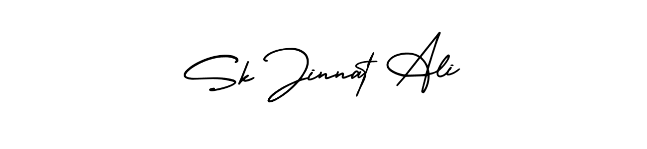 It looks lik you need a new signature style for name Sk Jinnat Ali. Design unique handwritten (AmerikaSignatureDemo-Regular) signature with our free signature maker in just a few clicks. Sk Jinnat Ali signature style 3 images and pictures png