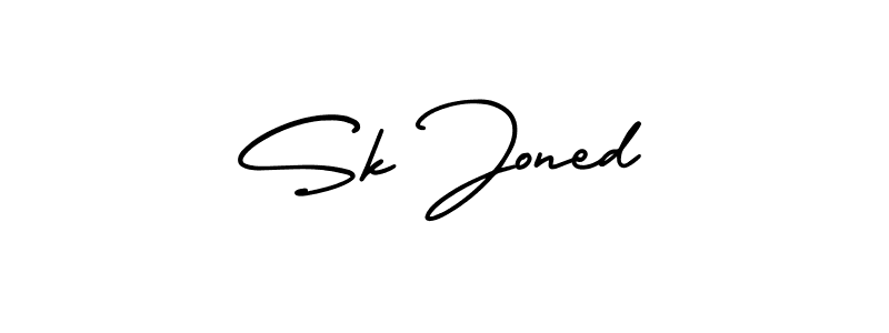 Best and Professional Signature Style for Sk Joned. AmerikaSignatureDemo-Regular Best Signature Style Collection. Sk Joned signature style 3 images and pictures png