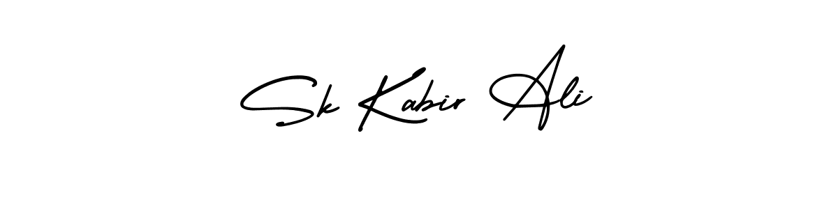 How to Draw Sk Kabir Ali signature style? AmerikaSignatureDemo-Regular is a latest design signature styles for name Sk Kabir Ali. Sk Kabir Ali signature style 3 images and pictures png