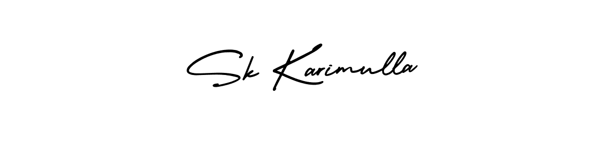 Use a signature maker to create a handwritten signature online. With this signature software, you can design (AmerikaSignatureDemo-Regular) your own signature for name Sk Karimulla. Sk Karimulla signature style 3 images and pictures png