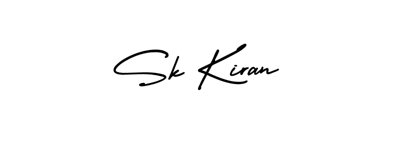 How to make Sk Kiran signature? AmerikaSignatureDemo-Regular is a professional autograph style. Create handwritten signature for Sk Kiran name. Sk Kiran signature style 3 images and pictures png