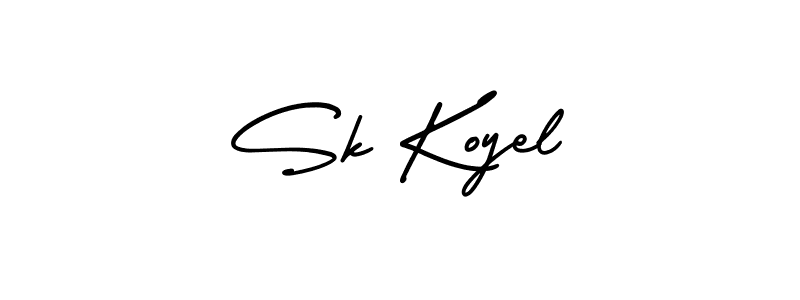 Make a beautiful signature design for name Sk Koyel. With this signature (AmerikaSignatureDemo-Regular) style, you can create a handwritten signature for free. Sk Koyel signature style 3 images and pictures png