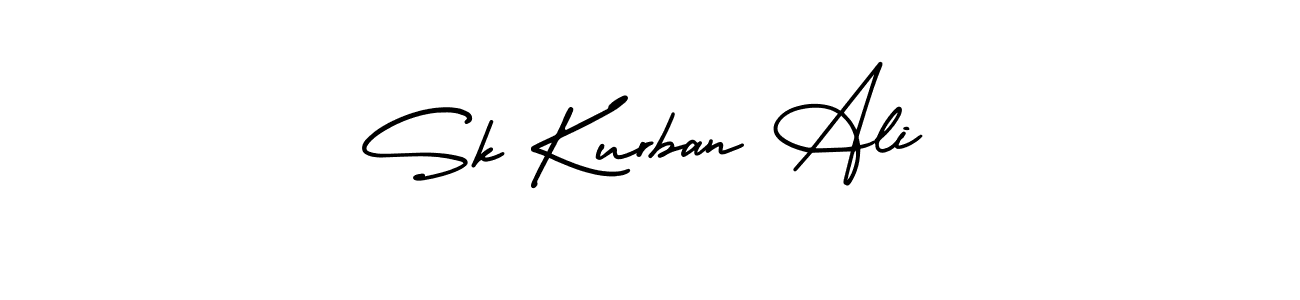 Create a beautiful signature design for name Sk Kurban Ali. With this signature (AmerikaSignatureDemo-Regular) fonts, you can make a handwritten signature for free. Sk Kurban Ali signature style 3 images and pictures png