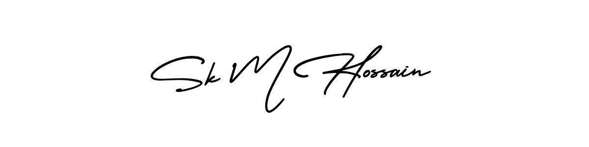 It looks lik you need a new signature style for name Sk M Hossain. Design unique handwritten (AmerikaSignatureDemo-Regular) signature with our free signature maker in just a few clicks. Sk M Hossain signature style 3 images and pictures png