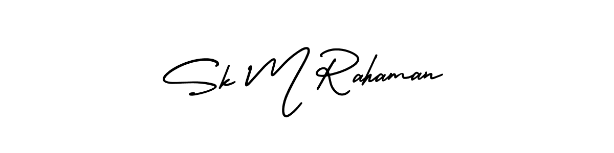 You can use this online signature creator to create a handwritten signature for the name Sk M Rahaman. This is the best online autograph maker. Sk M Rahaman signature style 3 images and pictures png