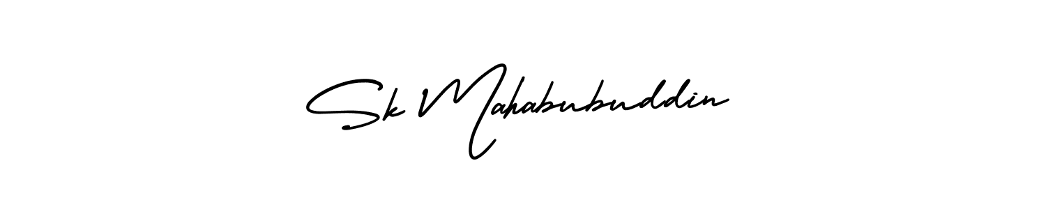 How to make Sk Mahabubuddin signature? AmerikaSignatureDemo-Regular is a professional autograph style. Create handwritten signature for Sk Mahabubuddin name. Sk Mahabubuddin signature style 3 images and pictures png