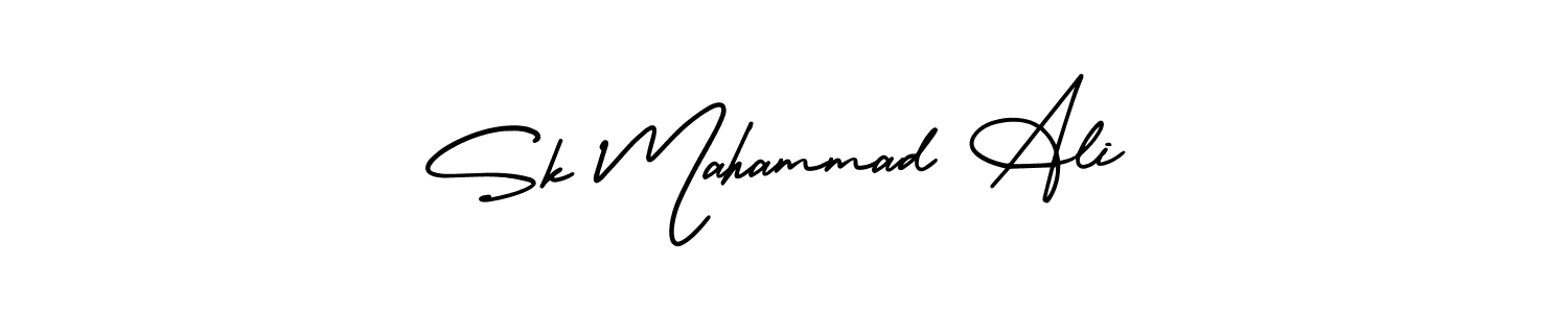 Design your own signature with our free online signature maker. With this signature software, you can create a handwritten (AmerikaSignatureDemo-Regular) signature for name Sk Mahammad Ali. Sk Mahammad Ali signature style 3 images and pictures png