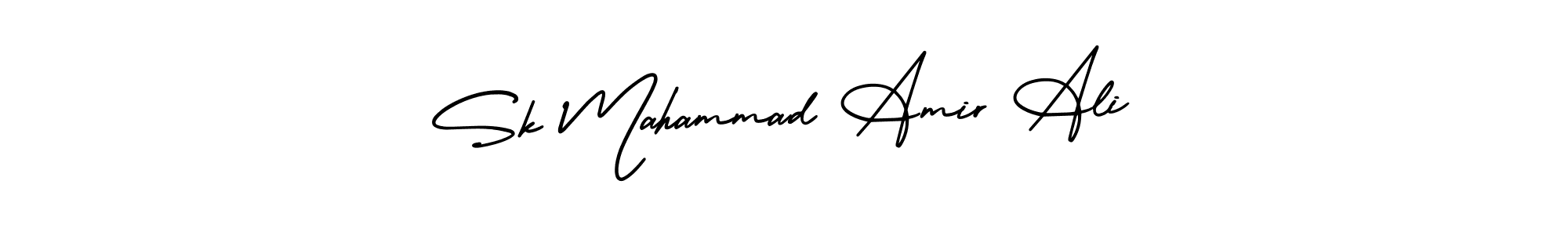 if you are searching for the best signature style for your name Sk Mahammad Amir Ali. so please give up your signature search. here we have designed multiple signature styles  using AmerikaSignatureDemo-Regular. Sk Mahammad Amir Ali signature style 3 images and pictures png