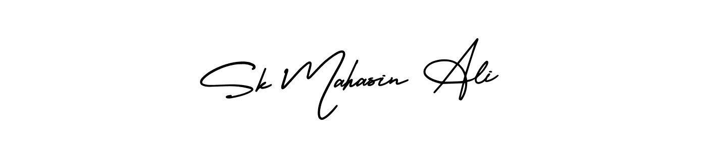 How to Draw Sk Mahasin Ali signature style? AmerikaSignatureDemo-Regular is a latest design signature styles for name Sk Mahasin Ali. Sk Mahasin Ali signature style 3 images and pictures png