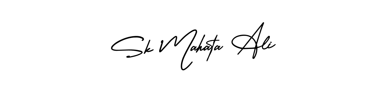 Also You can easily find your signature by using the search form. We will create Sk Mahata Ali name handwritten signature images for you free of cost using AmerikaSignatureDemo-Regular sign style. Sk Mahata Ali signature style 3 images and pictures png