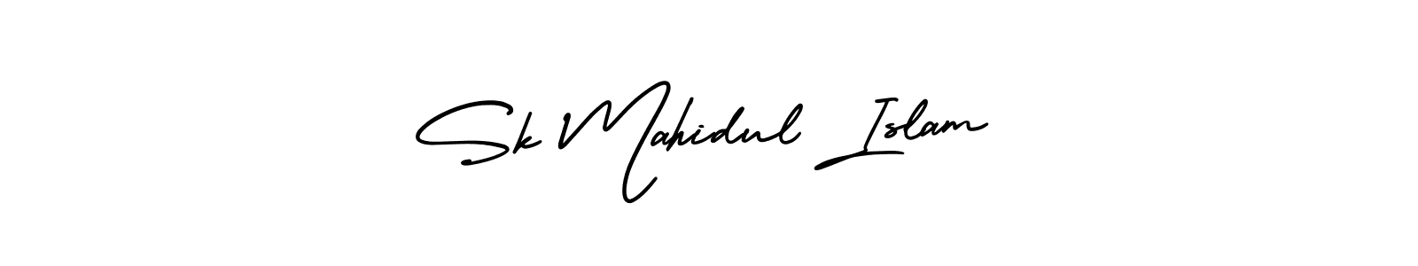 Design your own signature with our free online signature maker. With this signature software, you can create a handwritten (AmerikaSignatureDemo-Regular) signature for name Sk Mahidul Islam. Sk Mahidul Islam signature style 3 images and pictures png