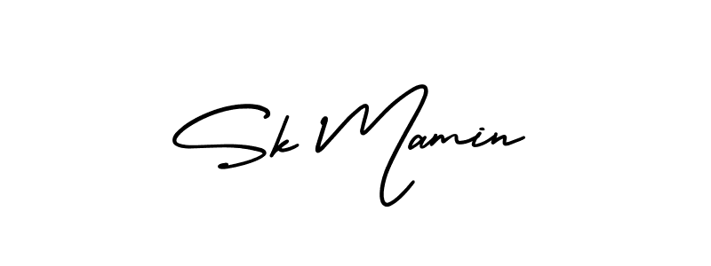 Make a short Sk Mamin signature style. Manage your documents anywhere anytime using AmerikaSignatureDemo-Regular. Create and add eSignatures, submit forms, share and send files easily. Sk Mamin signature style 3 images and pictures png