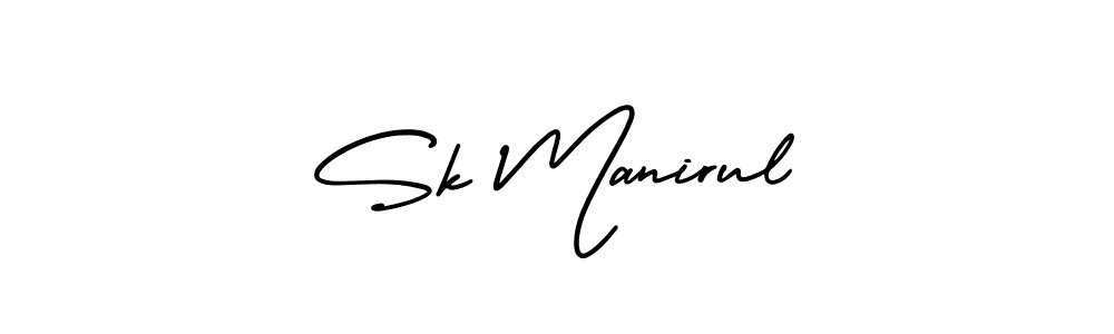 Also we have Sk Manirul name is the best signature style. Create professional handwritten signature collection using AmerikaSignatureDemo-Regular autograph style. Sk Manirul signature style 3 images and pictures png