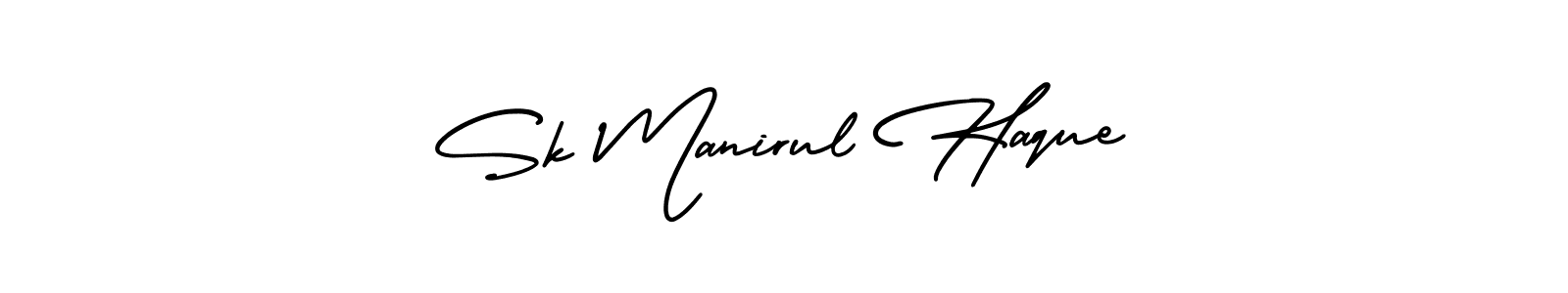 if you are searching for the best signature style for your name Sk Manirul Haque. so please give up your signature search. here we have designed multiple signature styles  using AmerikaSignatureDemo-Regular. Sk Manirul Haque signature style 3 images and pictures png