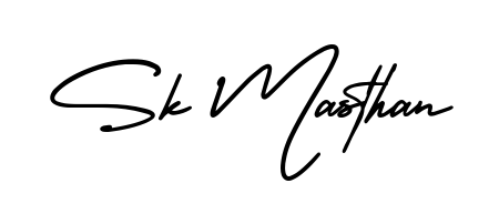 The AmerikaSignatureDemo-Regular font transforms the name Sk Masthan into an executive sign with sharp precision and distinguished character. Sk Masthan signature style 3 images and pictures png