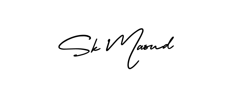 Make a beautiful signature design for name Sk Masud. With this signature (AmerikaSignatureDemo-Regular) style, you can create a handwritten signature for free. Sk Masud signature style 3 images and pictures png