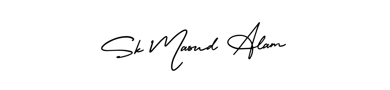 Create a beautiful signature design for name Sk Masud Alam. With this signature (AmerikaSignatureDemo-Regular) fonts, you can make a handwritten signature for free. Sk Masud Alam signature style 3 images and pictures png