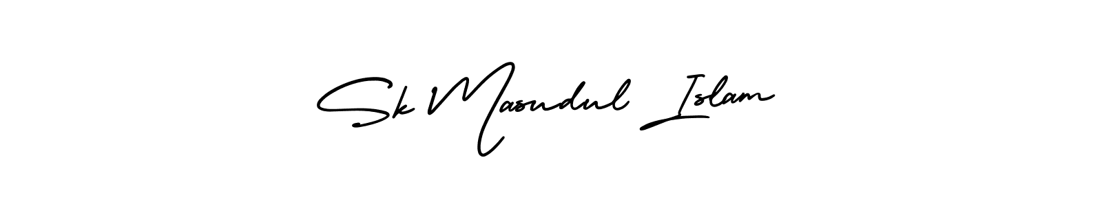 Sk Masudul Islam stylish signature style. Best Handwritten Sign (AmerikaSignatureDemo-Regular) for my name. Handwritten Signature Collection Ideas for my name Sk Masudul Islam. Sk Masudul Islam signature style 3 images and pictures png