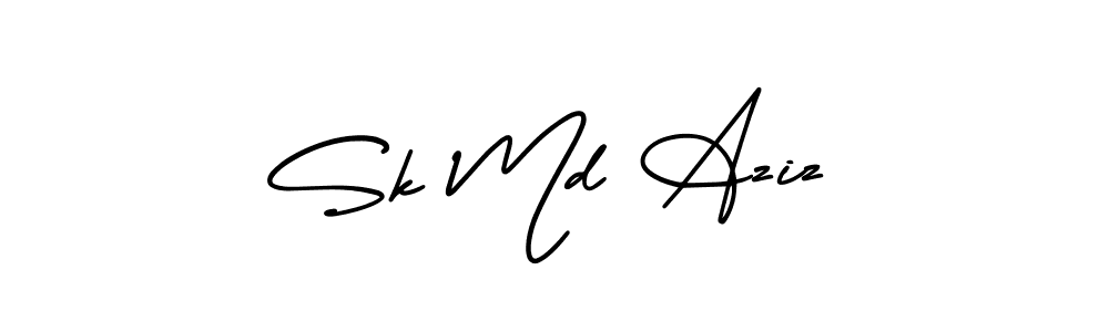 Best and Professional Signature Style for Sk Md Aziz. AmerikaSignatureDemo-Regular Best Signature Style Collection. Sk Md Aziz signature style 3 images and pictures png