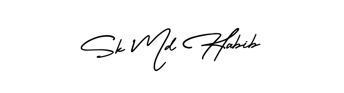 Similarly AmerikaSignatureDemo-Regular is the best handwritten signature design. Signature creator online .You can use it as an online autograph creator for name Sk Md Habib. Sk Md Habib signature style 3 images and pictures png