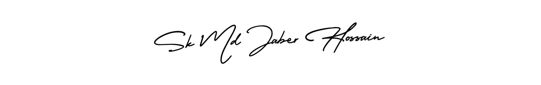 Design your own signature with our free online signature maker. With this signature software, you can create a handwritten (AmerikaSignatureDemo-Regular) signature for name Sk Md Jaber Hossain. Sk Md Jaber Hossain signature style 3 images and pictures png