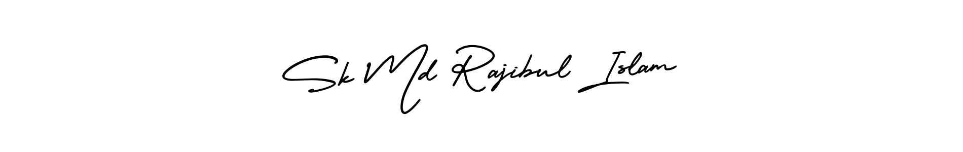 Make a beautiful signature design for name Sk Md Rajibul Islam. With this signature (AmerikaSignatureDemo-Regular) style, you can create a handwritten signature for free. Sk Md Rajibul Islam signature style 3 images and pictures png