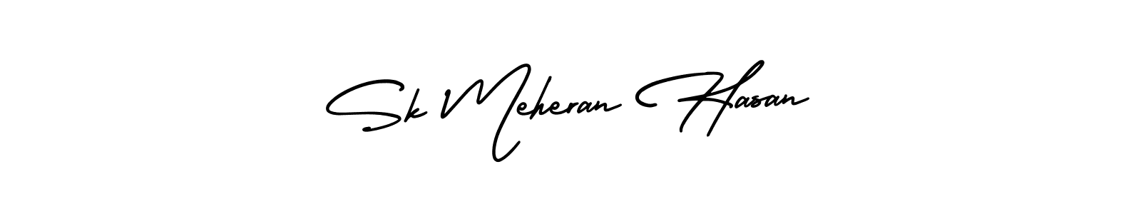 AmerikaSignatureDemo-Regular is a professional signature style that is perfect for those who want to add a touch of class to their signature. It is also a great choice for those who want to make their signature more unique. Get Sk Meheran Hasan name to fancy signature for free. Sk Meheran Hasan signature style 3 images and pictures png