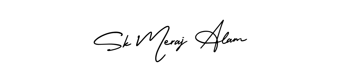 Use a signature maker to create a handwritten signature online. With this signature software, you can design (AmerikaSignatureDemo-Regular) your own signature for name Sk Meraj Alam. Sk Meraj Alam signature style 3 images and pictures png