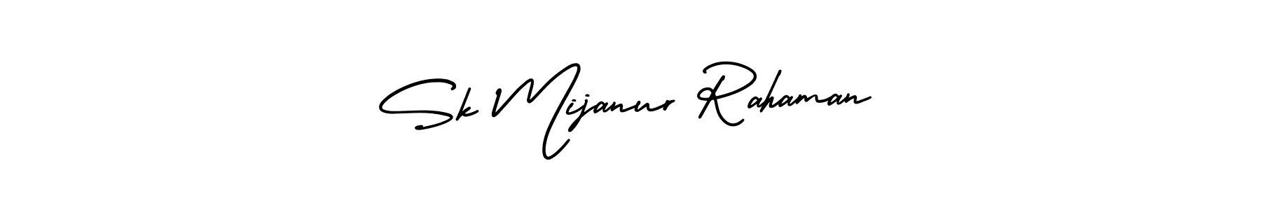 Use a signature maker to create a handwritten signature online. With this signature software, you can design (AmerikaSignatureDemo-Regular) your own signature for name Sk Mijanur Rahaman. Sk Mijanur Rahaman signature style 3 images and pictures png