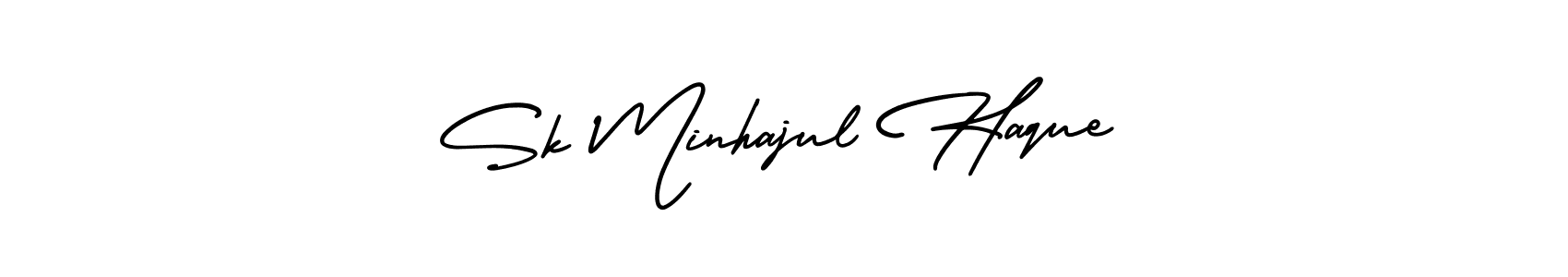 if you are searching for the best signature style for your name Sk Minhajul Haque. so please give up your signature search. here we have designed multiple signature styles  using AmerikaSignatureDemo-Regular. Sk Minhajul Haque signature style 3 images and pictures png