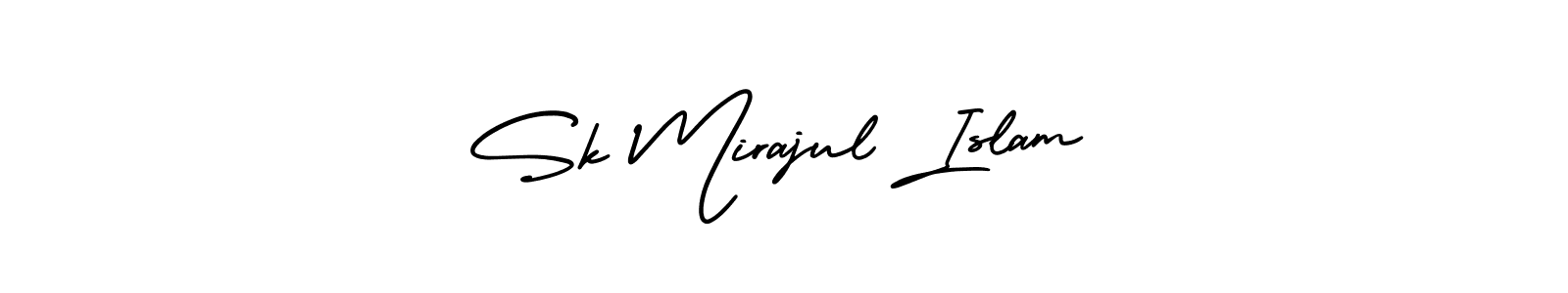 Use a signature maker to create a handwritten signature online. With this signature software, you can design (AmerikaSignatureDemo-Regular) your own signature for name Sk Mirajul Islam. Sk Mirajul Islam signature style 3 images and pictures png