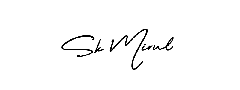 if you are searching for the best signature style for your name Sk Mirul. so please give up your signature search. here we have designed multiple signature styles  using AmerikaSignatureDemo-Regular. Sk Mirul signature style 3 images and pictures png