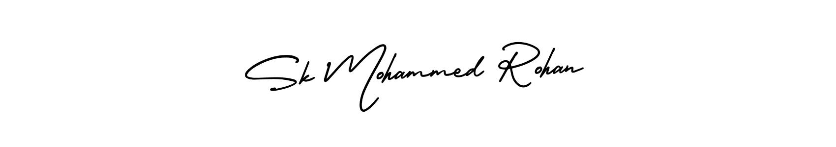 Make a short Sk Mohammed Rohan signature style. Manage your documents anywhere anytime using AmerikaSignatureDemo-Regular. Create and add eSignatures, submit forms, share and send files easily. Sk Mohammed Rohan signature style 3 images and pictures png