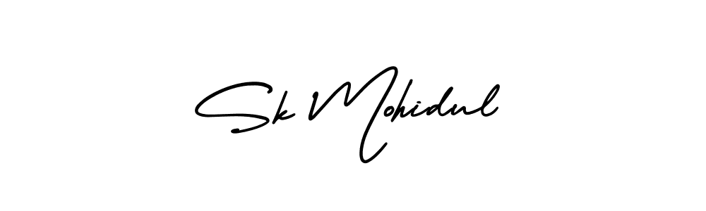 Design your own signature with our free online signature maker. With this signature software, you can create a handwritten (AmerikaSignatureDemo-Regular) signature for name Sk Mohidul. Sk Mohidul signature style 3 images and pictures png