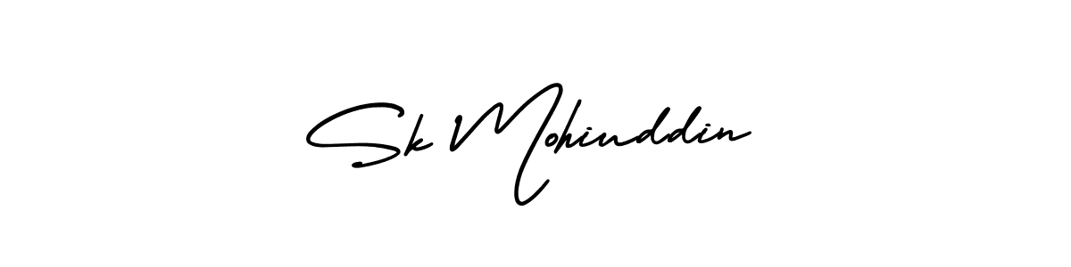 You should practise on your own different ways (AmerikaSignatureDemo-Regular) to write your name (Sk Mohiuddin) in signature. don't let someone else do it for you. Sk Mohiuddin signature style 3 images and pictures png