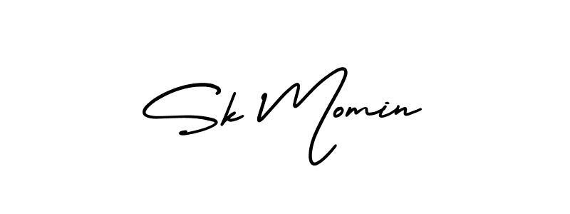 Also You can easily find your signature by using the search form. We will create Sk Momin name handwritten signature images for you free of cost using AmerikaSignatureDemo-Regular sign style. Sk Momin signature style 3 images and pictures png