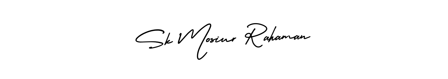 How to make Sk Mosiur Rahaman signature? AmerikaSignatureDemo-Regular is a professional autograph style. Create handwritten signature for Sk Mosiur Rahaman name. Sk Mosiur Rahaman signature style 3 images and pictures png