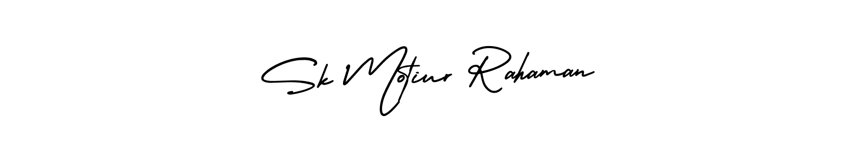 Make a beautiful signature design for name Sk Motiur Rahaman. With this signature (AmerikaSignatureDemo-Regular) style, you can create a handwritten signature for free. Sk Motiur Rahaman signature style 3 images and pictures png