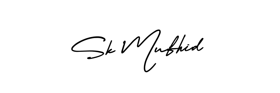 Also You can easily find your signature by using the search form. We will create Sk Mufhid name handwritten signature images for you free of cost using AmerikaSignatureDemo-Regular sign style. Sk Mufhid signature style 3 images and pictures png