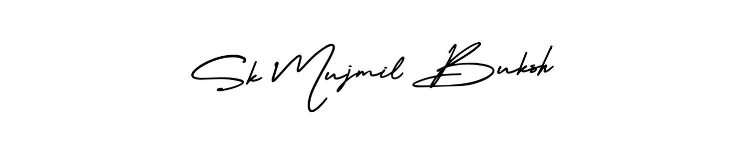 Also we have Sk Mujmil Buksh name is the best signature style. Create professional handwritten signature collection using AmerikaSignatureDemo-Regular autograph style. Sk Mujmil Buksh signature style 3 images and pictures png