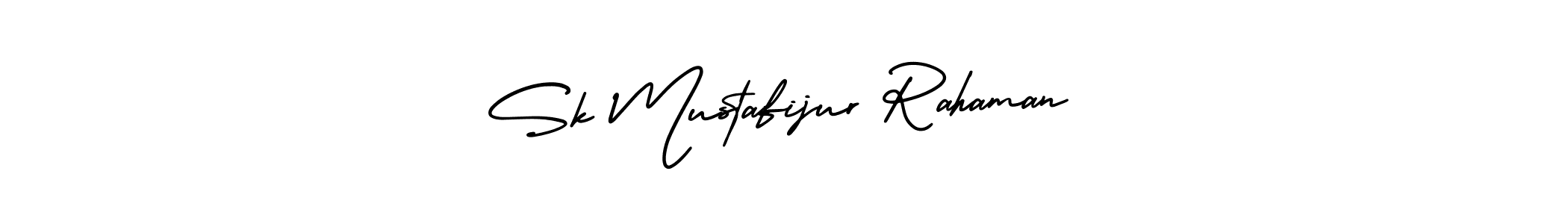 You should practise on your own different ways (AmerikaSignatureDemo-Regular) to write your name (Sk Mustafijur Rahaman) in signature. don't let someone else do it for you. Sk Mustafijur Rahaman signature style 3 images and pictures png