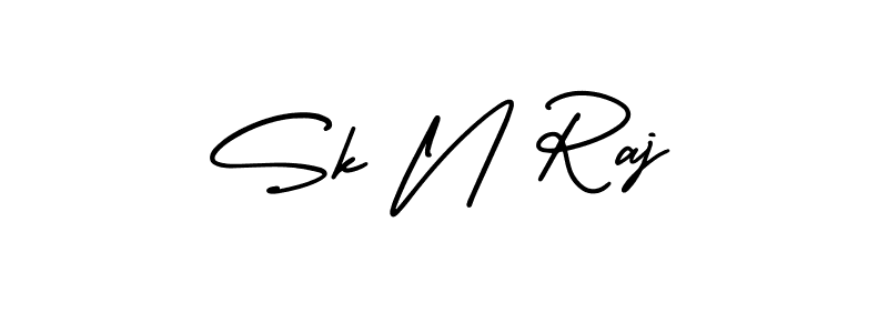 Similarly AmerikaSignatureDemo-Regular is the best handwritten signature design. Signature creator online .You can use it as an online autograph creator for name Sk N Raj. Sk N Raj signature style 3 images and pictures png