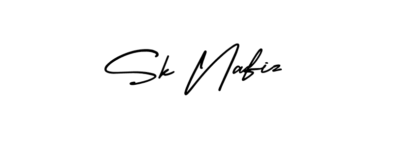 Make a beautiful signature design for name Sk Nafiz. With this signature (AmerikaSignatureDemo-Regular) style, you can create a handwritten signature for free. Sk Nafiz signature style 3 images and pictures png