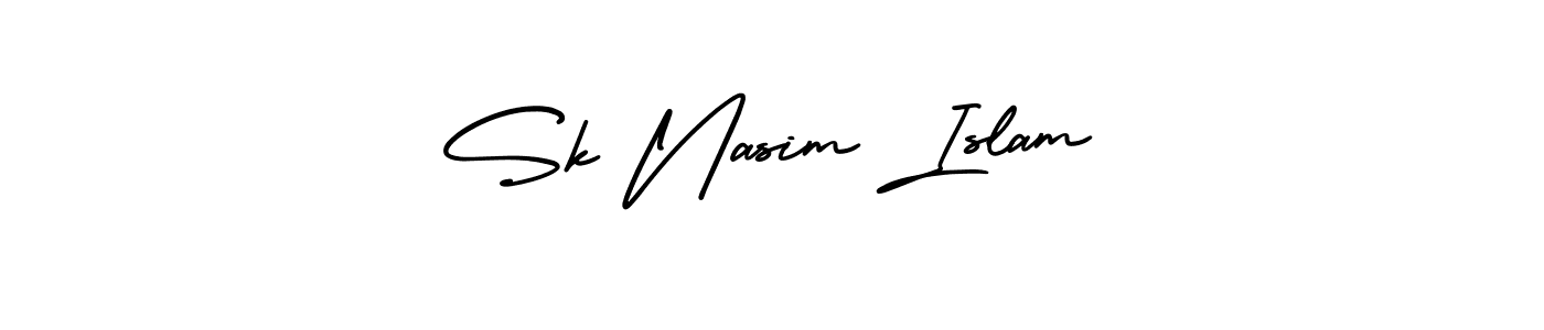 Best and Professional Signature Style for Sk Nasim Islam. AmerikaSignatureDemo-Regular Best Signature Style Collection. Sk Nasim Islam signature style 3 images and pictures png