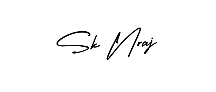 Make a short Sk Nraj signature style. Manage your documents anywhere anytime using AmerikaSignatureDemo-Regular. Create and add eSignatures, submit forms, share and send files easily. Sk Nraj signature style 3 images and pictures png