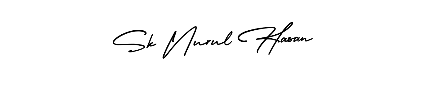 Design your own signature with our free online signature maker. With this signature software, you can create a handwritten (AmerikaSignatureDemo-Regular) signature for name Sk Nurul Hasan. Sk Nurul Hasan signature style 3 images and pictures png