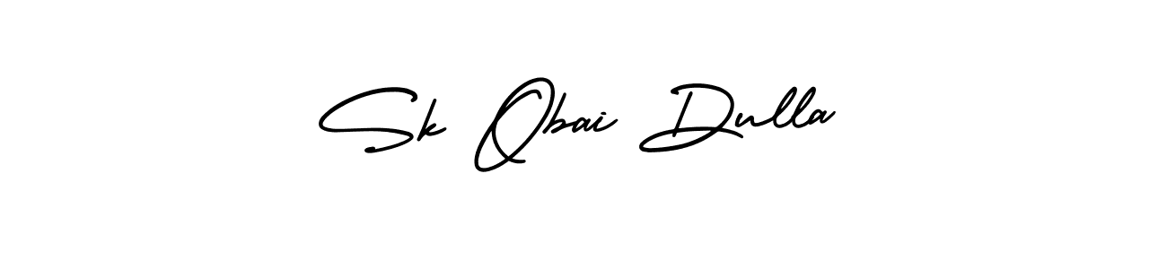 How to make Sk Obai Dulla name signature. Use AmerikaSignatureDemo-Regular style for creating short signs online. This is the latest handwritten sign. Sk Obai Dulla signature style 3 images and pictures png