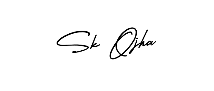 Make a short Sk Ojha signature style. Manage your documents anywhere anytime using AmerikaSignatureDemo-Regular. Create and add eSignatures, submit forms, share and send files easily. Sk Ojha signature style 3 images and pictures png